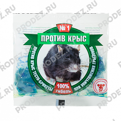 Мягкий брикеты Против крыс, 100гр.