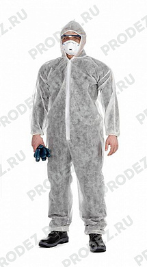 Комбинезон спанбонд КАСПЕР бел. 60г/м2 (НА СРЕДНИЙ РОСТ!) р.56-58/XXXL
