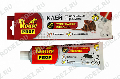 Клей от насекомых и грызунов Мистер Маус с запахом арахиса 135 г